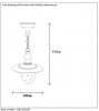LAMPA ZEWNĘTRZNA OGRODOWA WISZĄCA ARUBA 11872/01/97 LUCIDE 